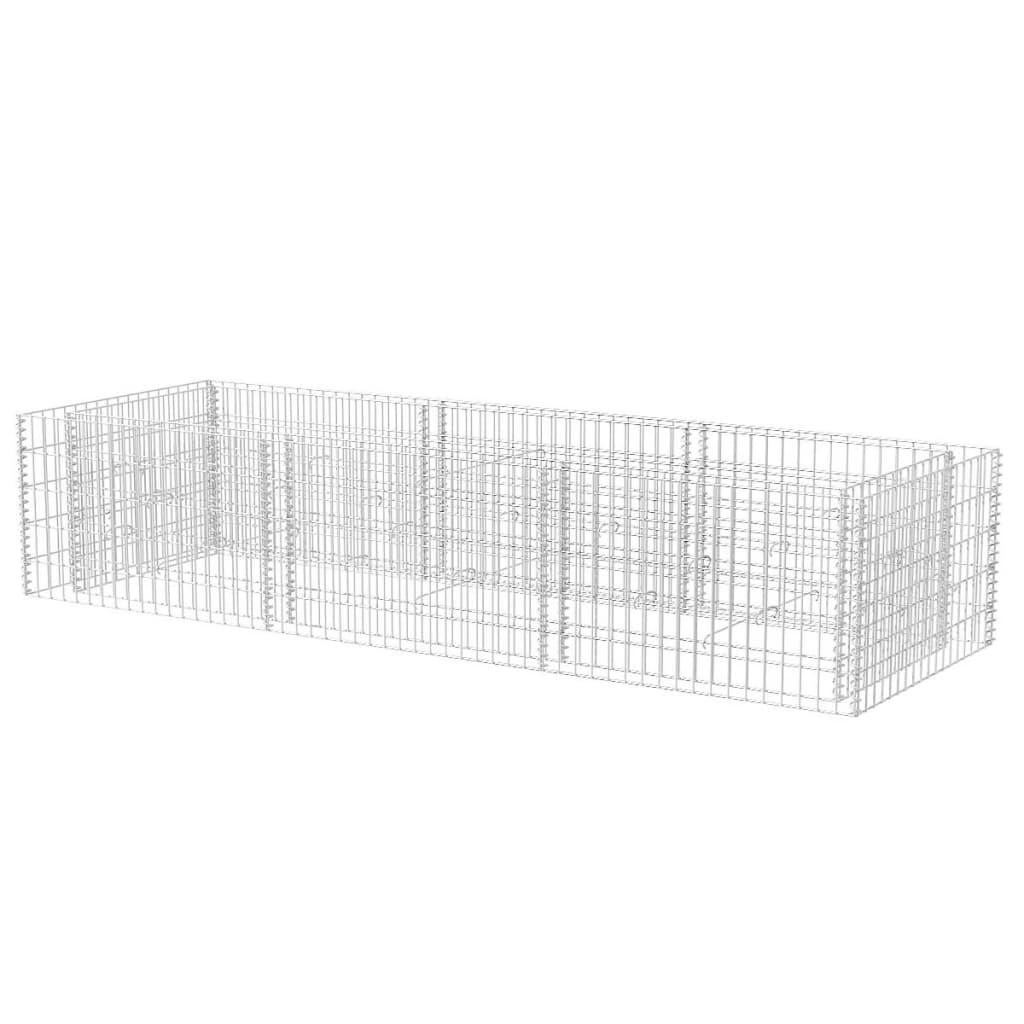 Gabion høybed stål 270x90x50 cm