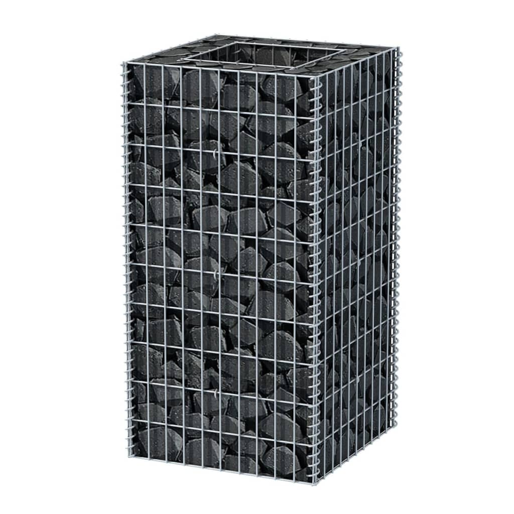 Gabion høybed stål 50x50x100 cm