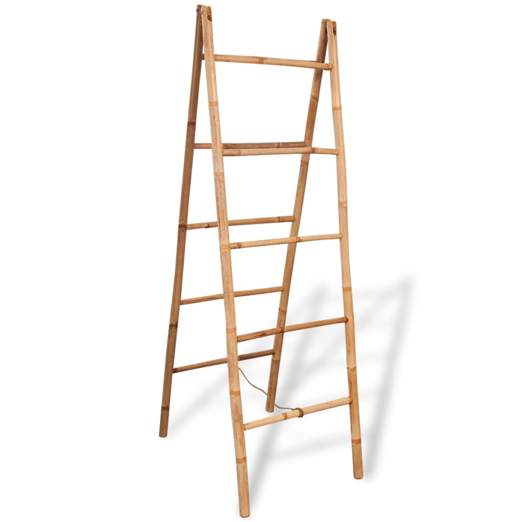 Dobbel håndklehenger med 5 trinn bambus 50x160 cm