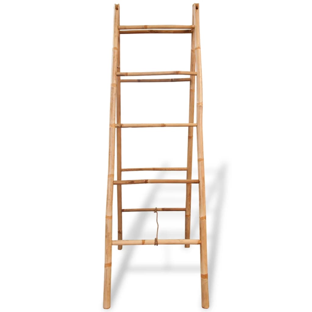 Dobbel håndklehenger med 5 trinn bambus 50x160 cm