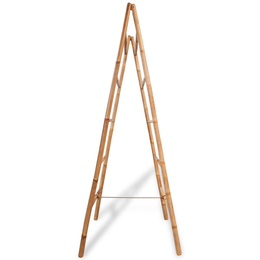Dobbel håndklehenger med 5 trinn bambus 50x160 cm