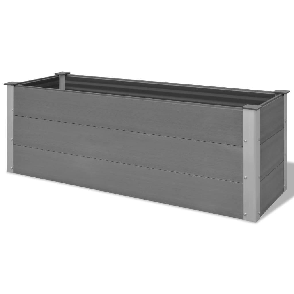 Høybed WPC 150x50x54 cm grå