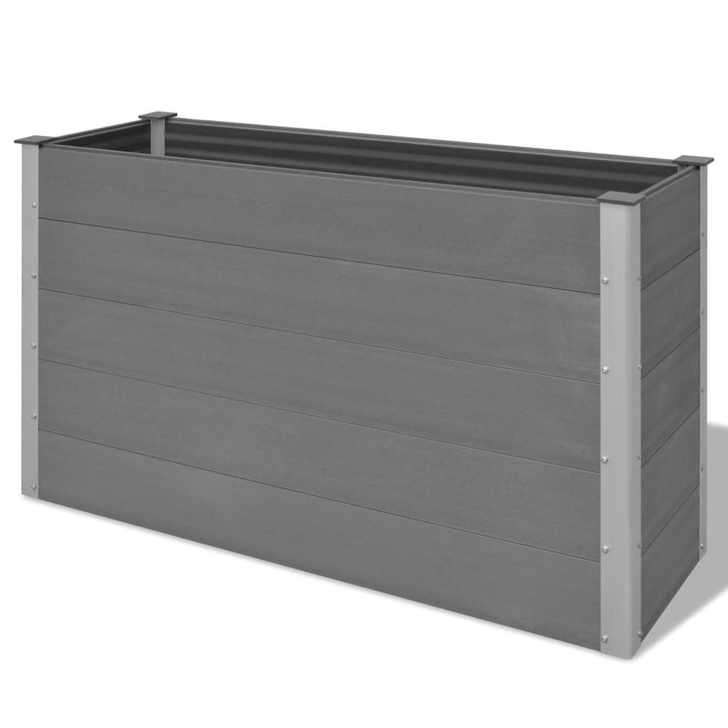 Høybed WPC 150x50x91 cm grå