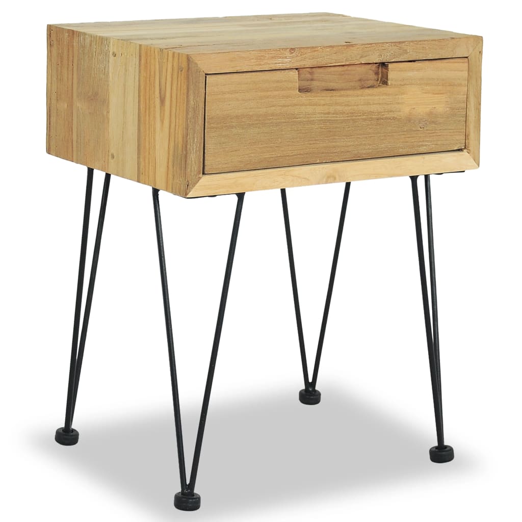 Nattbord 40x30x50 cm massiv teak
