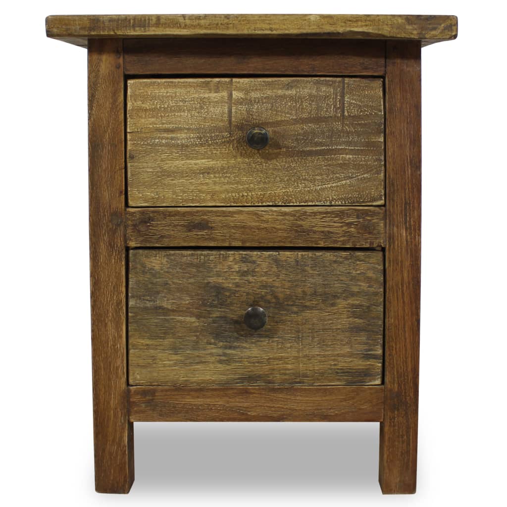 Nattbord massivt gjenvunnet tre 40x30x51 cm