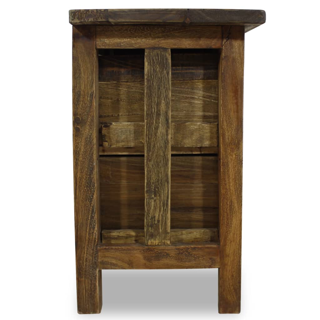 Nattbord massivt gjenvunnet tre 40x30x51 cm