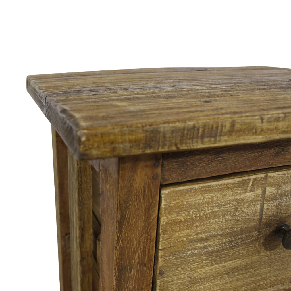 Nattbord massivt gjenvunnet tre 40x30x51 cm