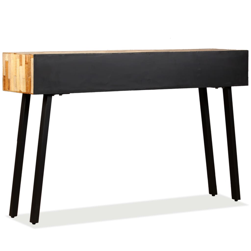 Konsollbord gjenvunnet heltre teak 120x30x76 cm