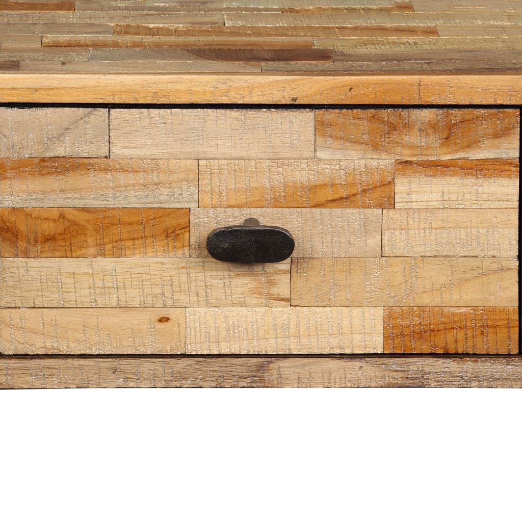 Konsollbord gjenvunnet heltre teak 120x30x76 cm