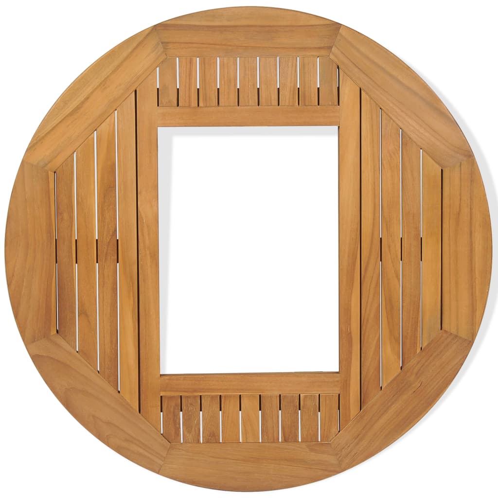 Bordplate ølkasse teak 70 cm