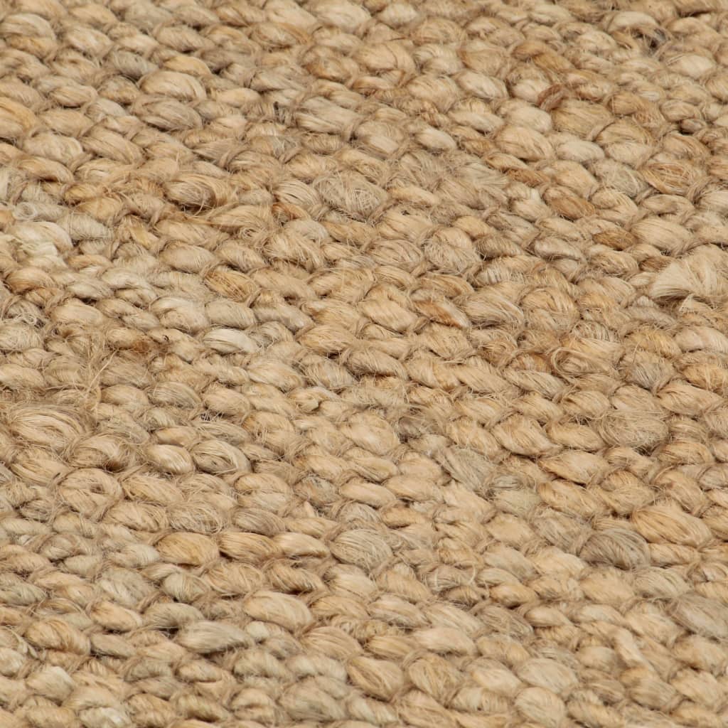 Håndvevd teppe jute stoff 120x180 cm naturell