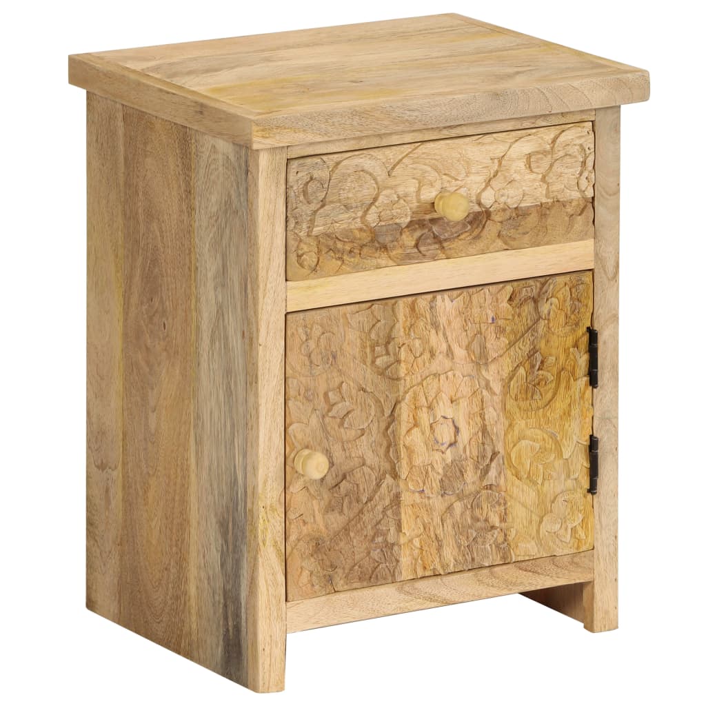 Nattbord heltre mango 40x30x50 cm