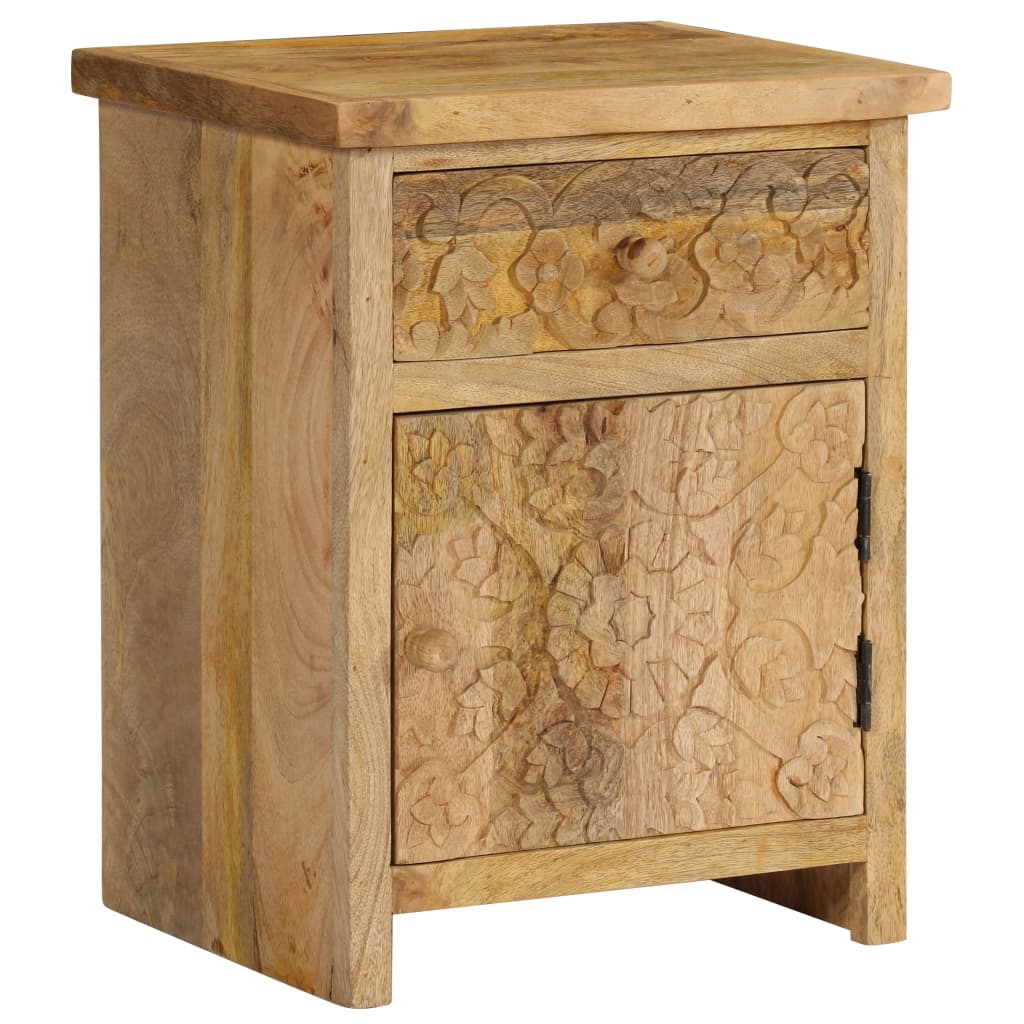 Nattbord heltre mango 40x30x50 cm