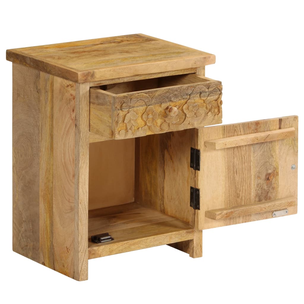 Nattbord heltre mango 40x30x50 cm