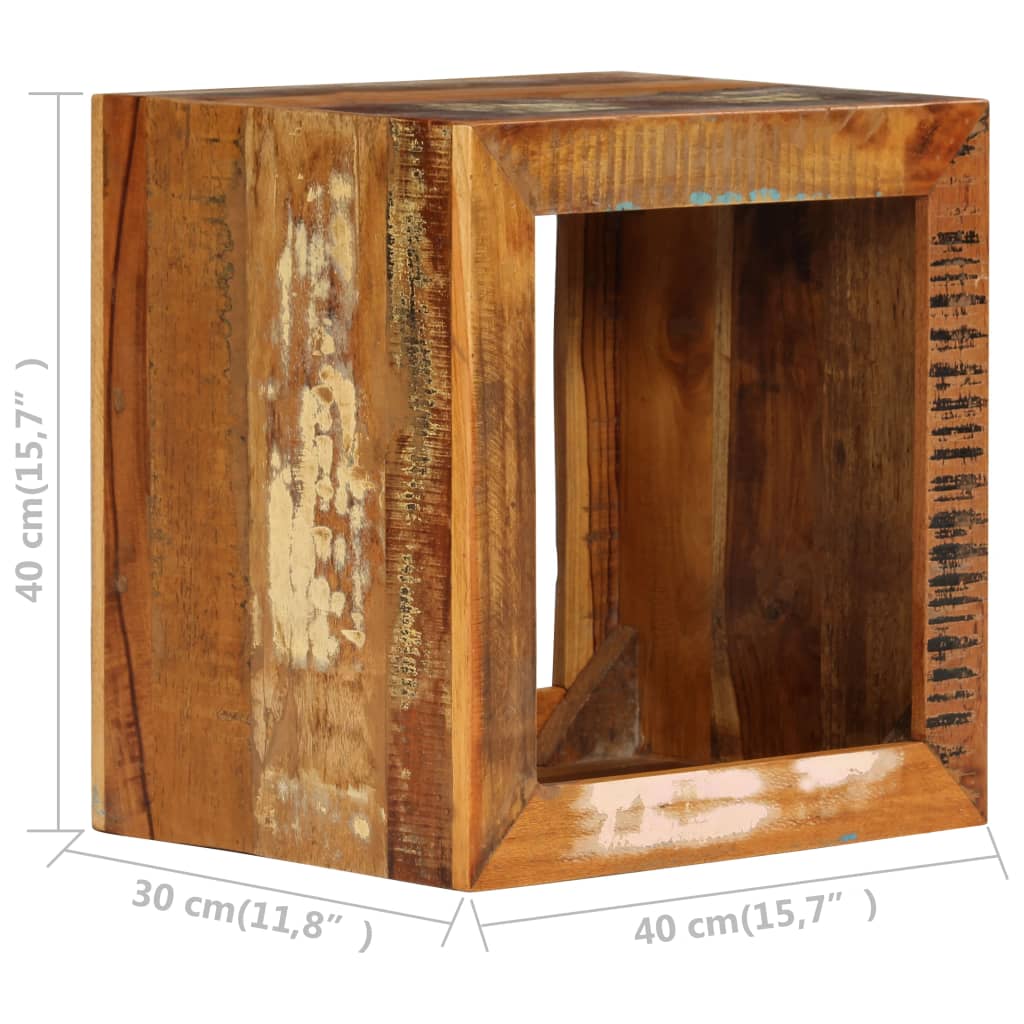 Krakk gjenvunnet heltre 40x30x40 cm