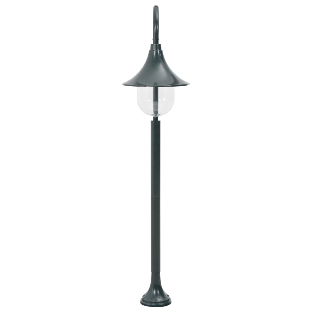Hagelyktestolpe E27 120 cm aluminium mørkegrønn