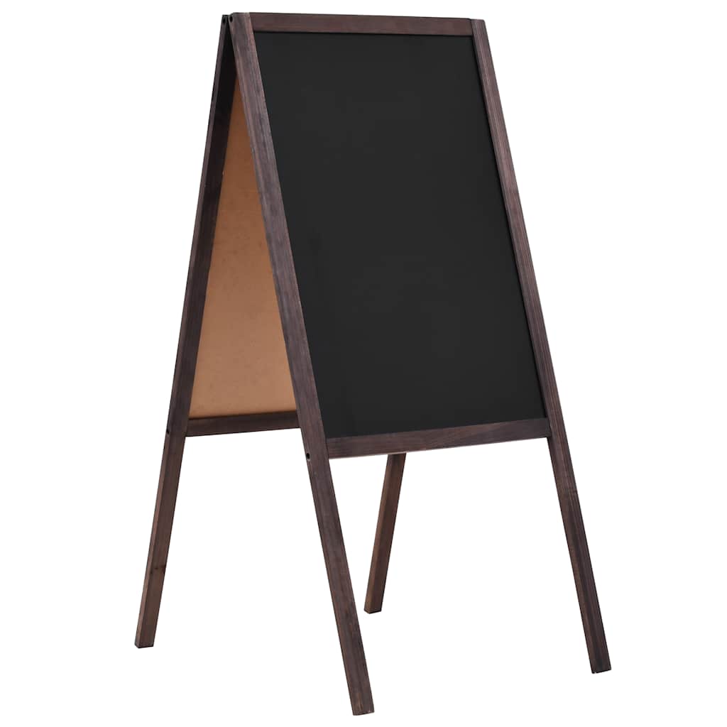 Dobbeltsidig tavle sedertre frittstående 40x60 cm