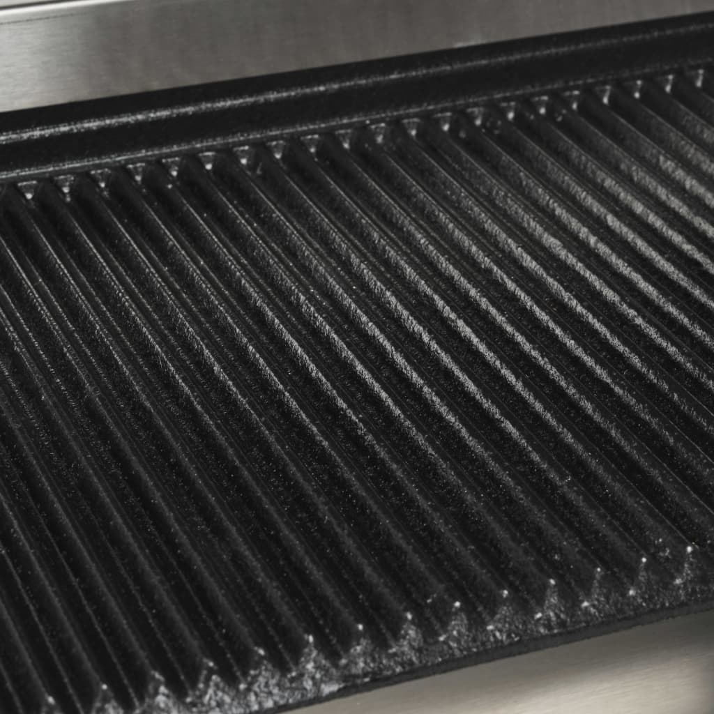 Riflet paninigrill rustfritt stål 1800 W 31x30,5x20 cm
