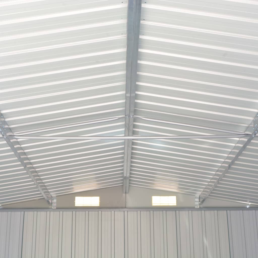 Hageskjul 257x580x181 cm metall brun