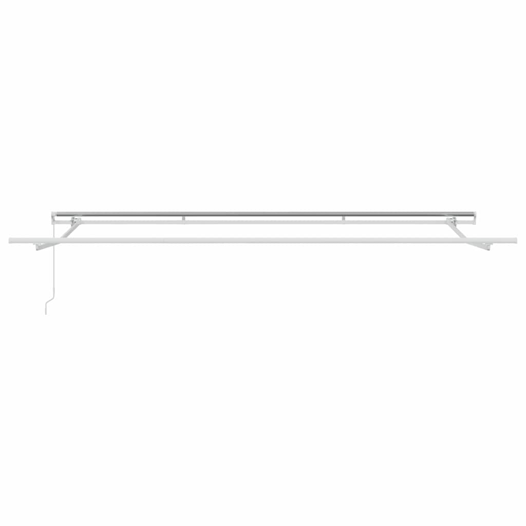 Markise Manual Hvit 4 × 3 m Metall