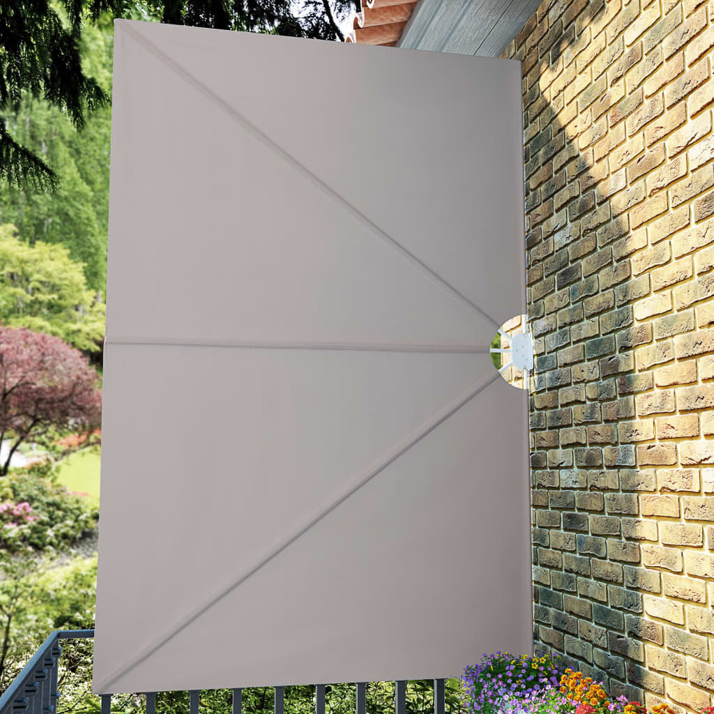 Sammenleggbar sidemarkise for terrasse krem 300x200 cm