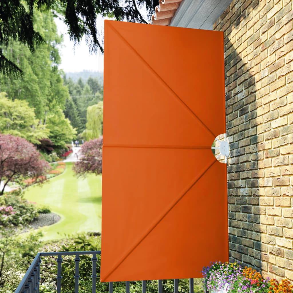Sammenleggbar sidemarkise for terrasse terrakotta 300x150 cm