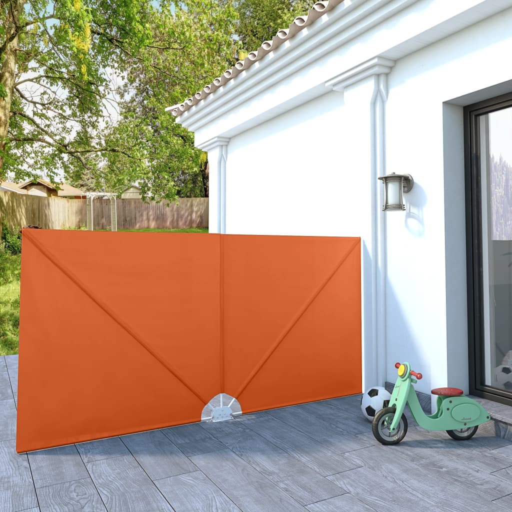 Sammenleggbar sidemarkise for terrasse terrakotta 300x150 cm