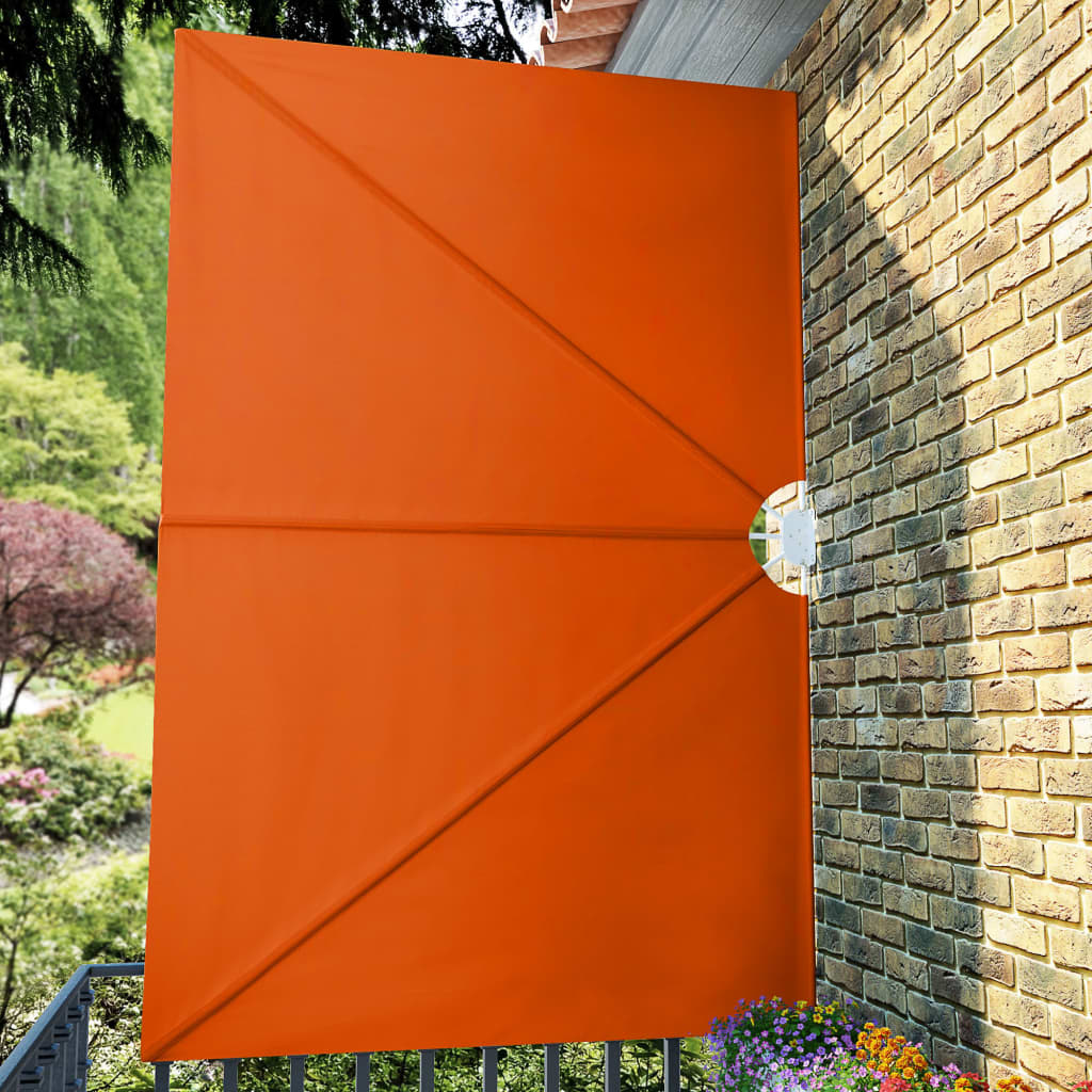 Sammenleggbar sidemarkise for terrasse terrakotta 300x200 cm