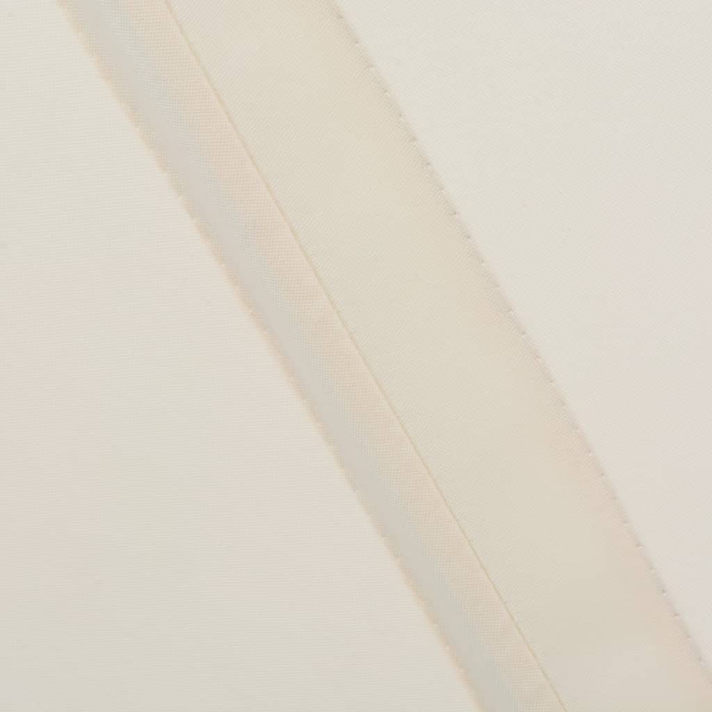 Sammenleggbar sidemarkise for terrasse krem 160 cm