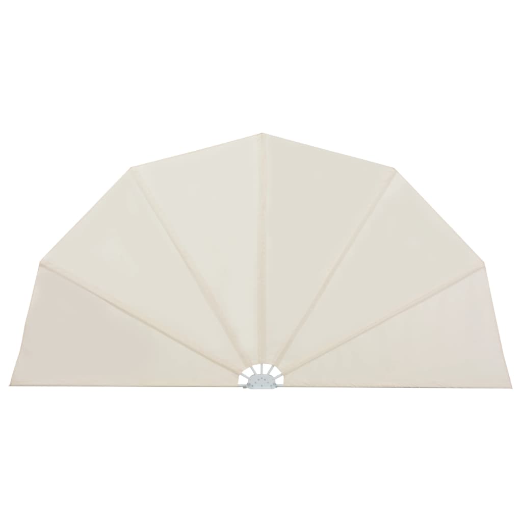 Sammenleggbar sidemarkise for terrasse krem 200 cm
