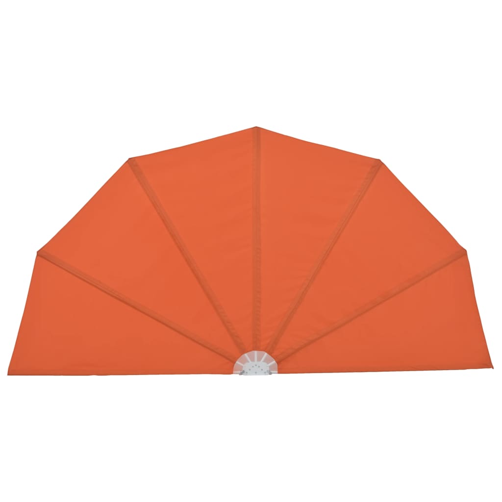 Sammenleggbar sidemarkise for terrasse terrakotta 160 cm