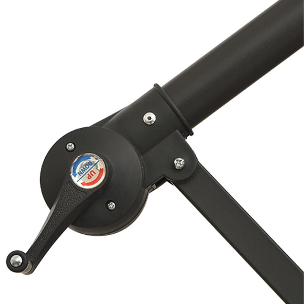 Hengende hageparasoll med aluminiumsstang 350 cm vinrød