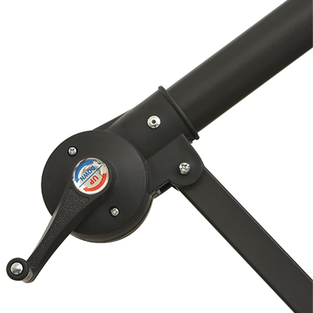 Hengende hageparasoll med aluminiumsstang 350 cm terrakotta