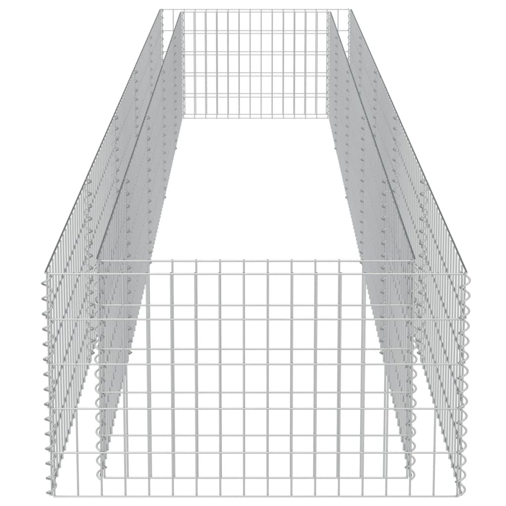 Gabion høybed galvanisert stål 450x90x50 cm