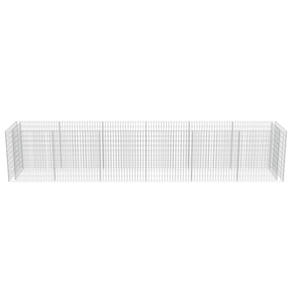 Gabion høybed galvanisert stål 540x90x100 cm