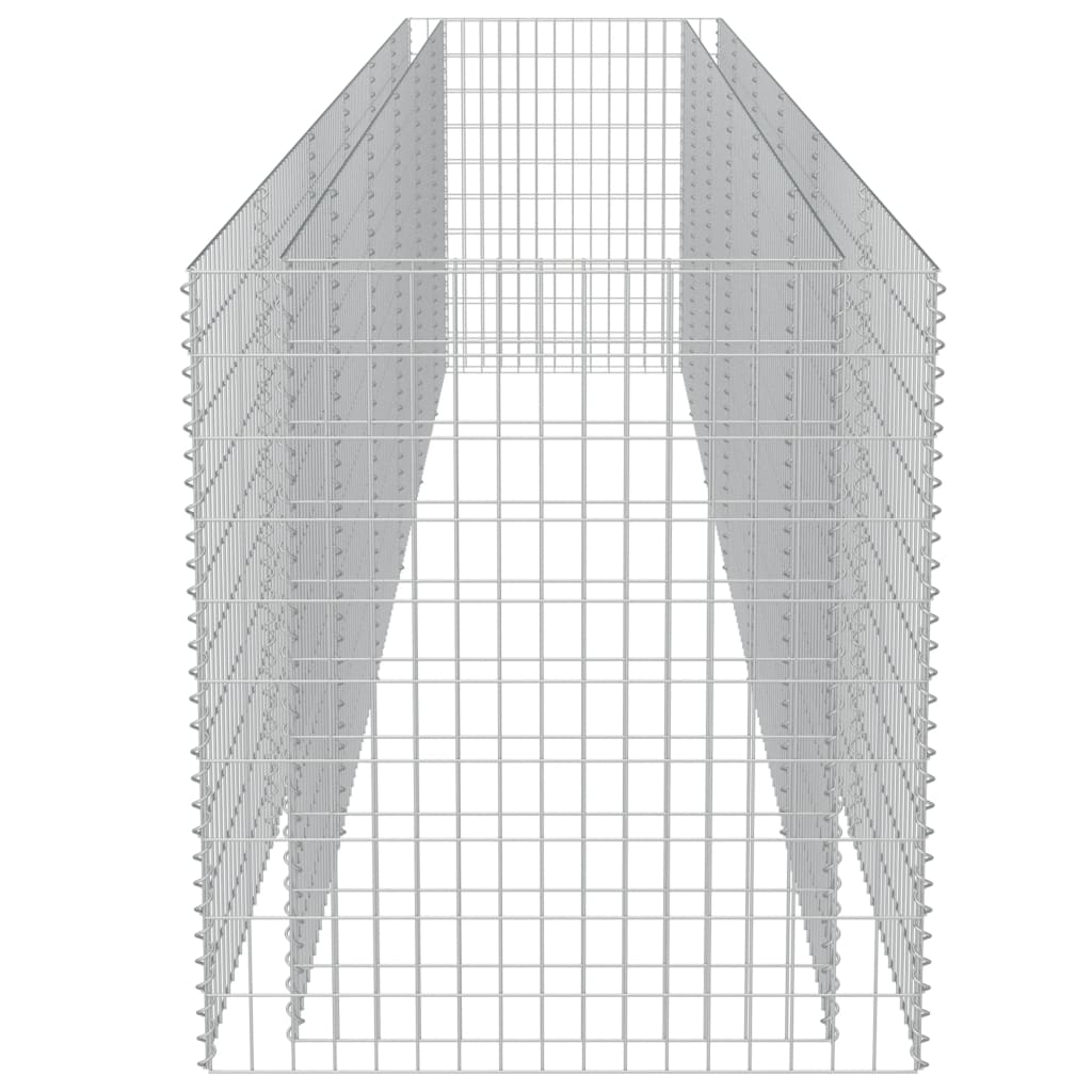 Gabion høybed galvanisert stål 540x90x100 cm