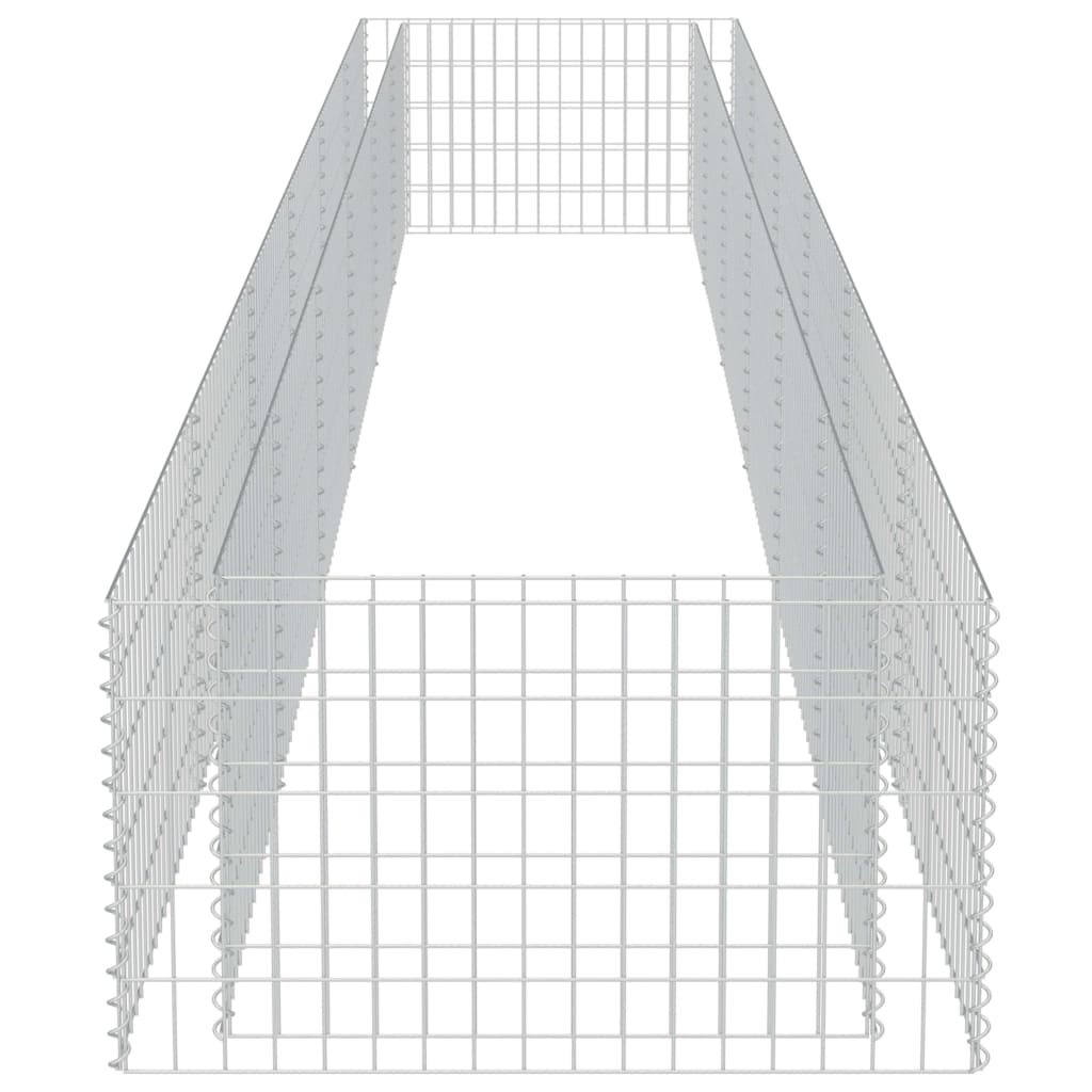 Gabion høybed galvanisert stål 540x90x50 cm