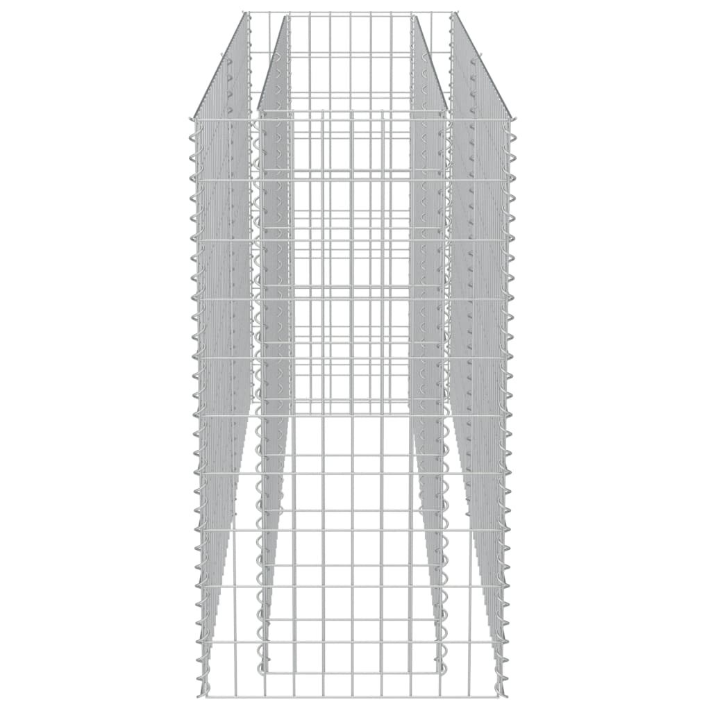 Gabion høybed galvanisert stål 180x50x100 cm