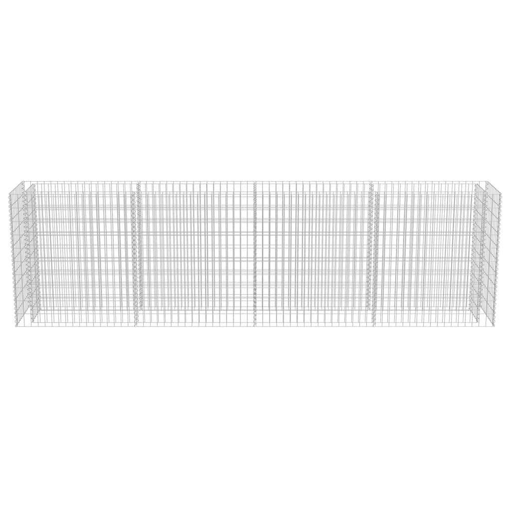 Gabion høybed galvanisert stål 360x50x100 cm