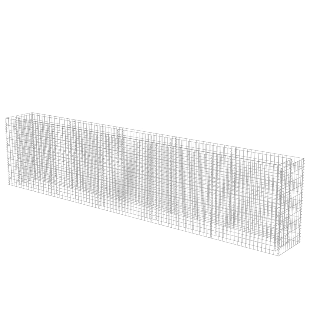 Gabion høybed galvanisert stål 450x50x100 cm