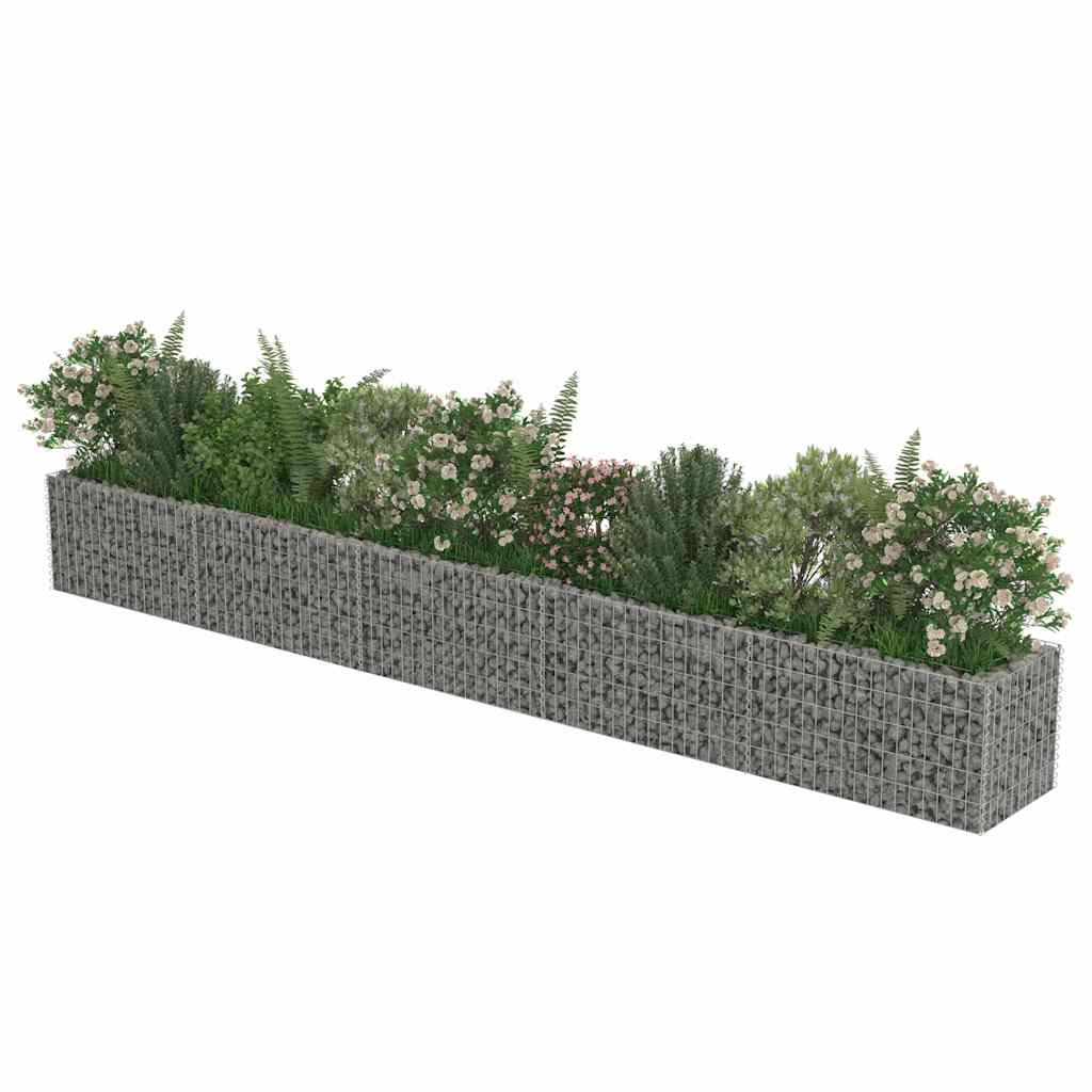 Gabion høybed galvanisert stål 450x50x50 cm