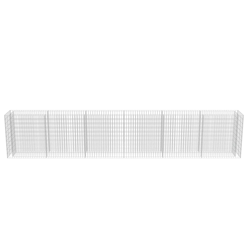 Gabion høybed galvanisert stål 540x50x100 cm