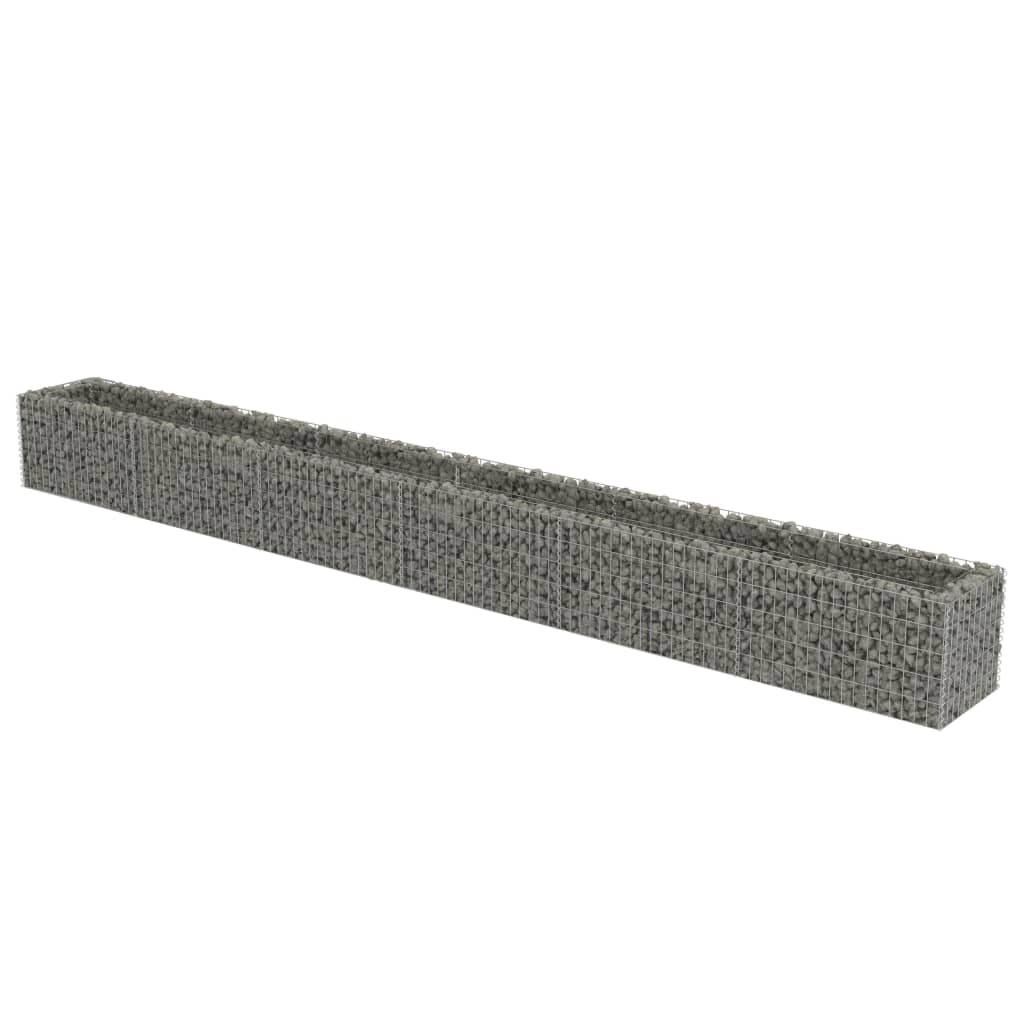 Gabion høybed galvanisert stål 540x50x50 cm