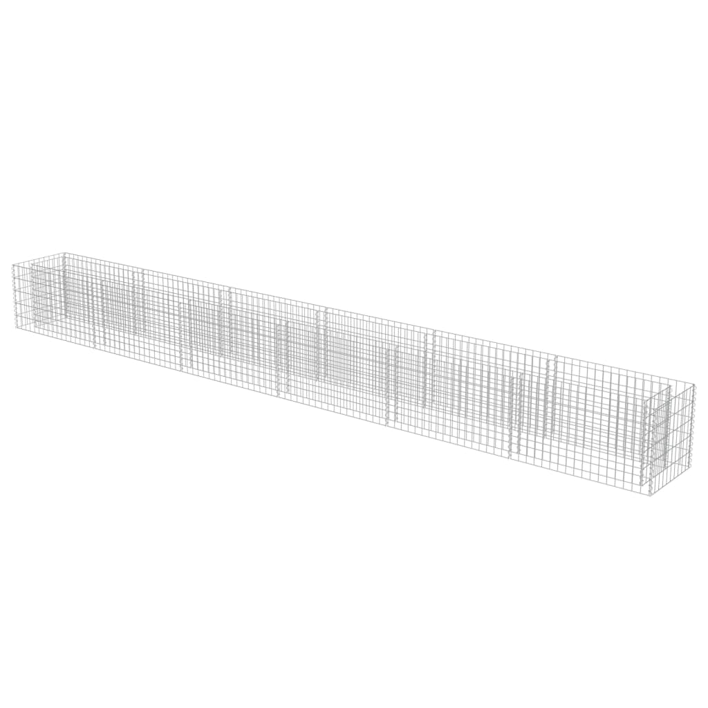 Gabion høybed galvanisert stål 540x50x50 cm