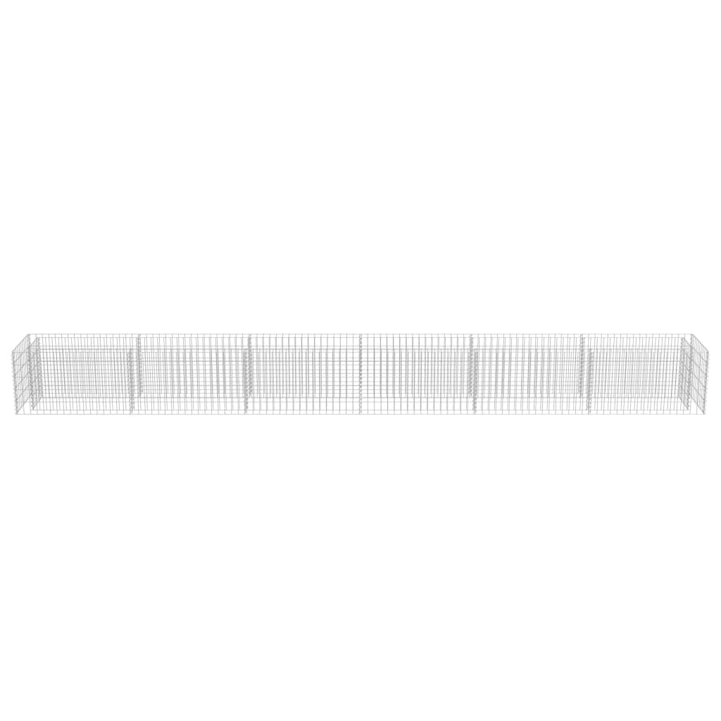 Gabion høybed galvanisert stål 540x50x50 cm