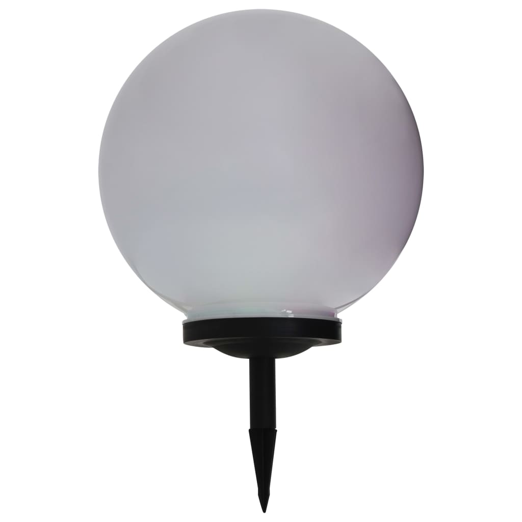 Utendørs sollampe LED kuleformet 40 cm RGB