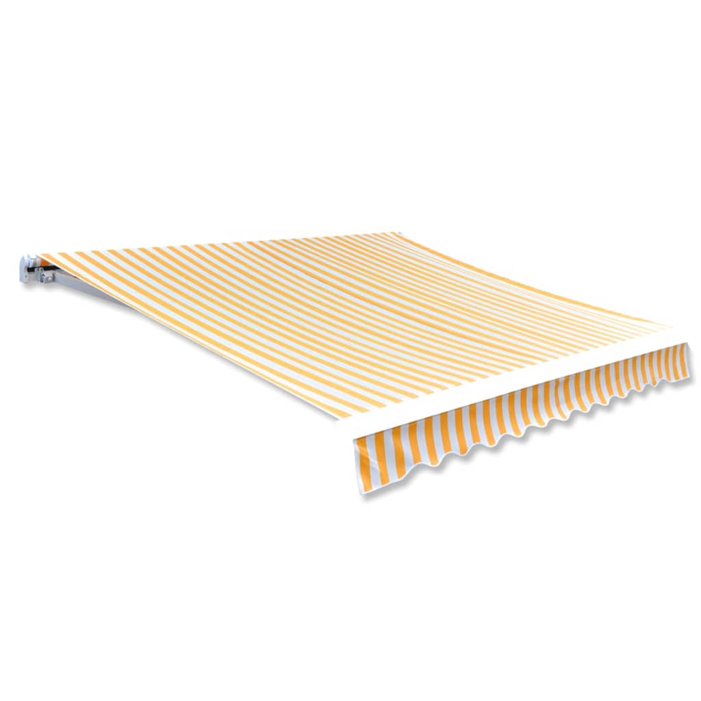 Markiseduk 350x250 cm oransje og hvit