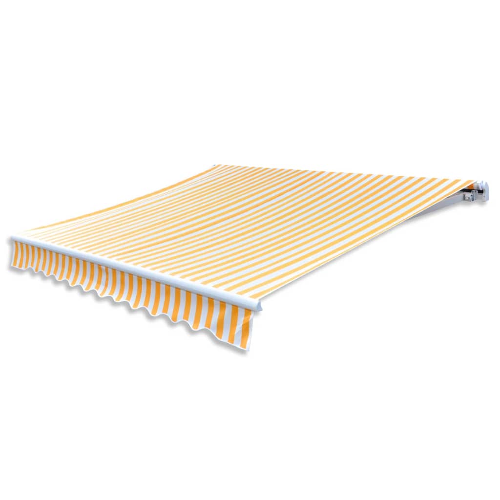 Markiseduk 350x250 cm oransje og hvit