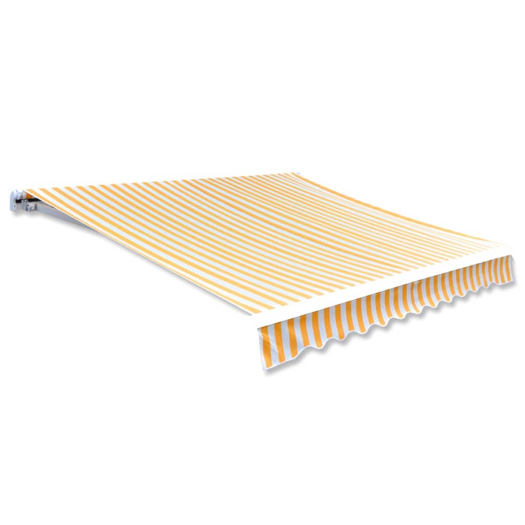 Markiseduk 450x300 cm oransje og hvit