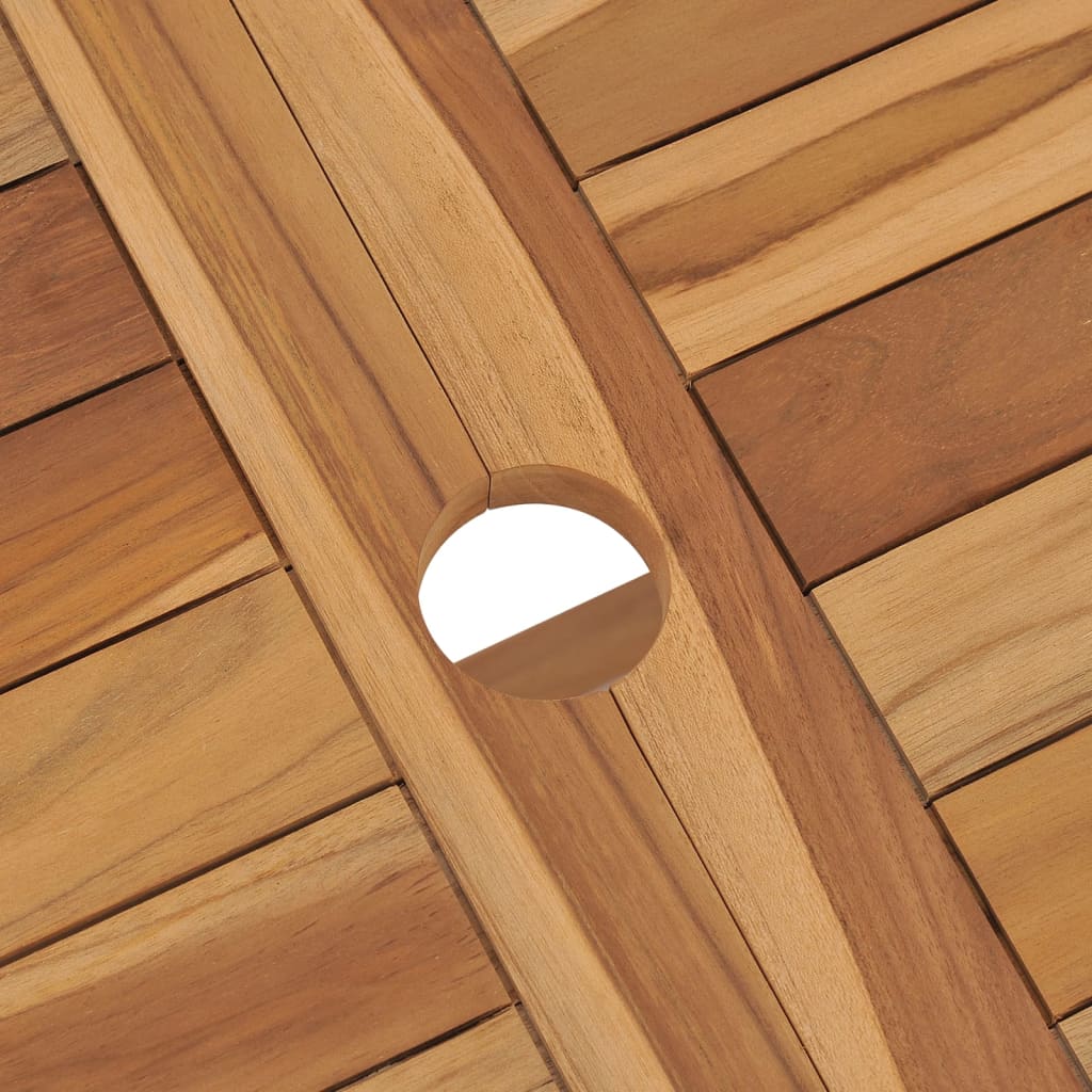 Sammenleggbart hagebord 120x70x75 cm heltre teak